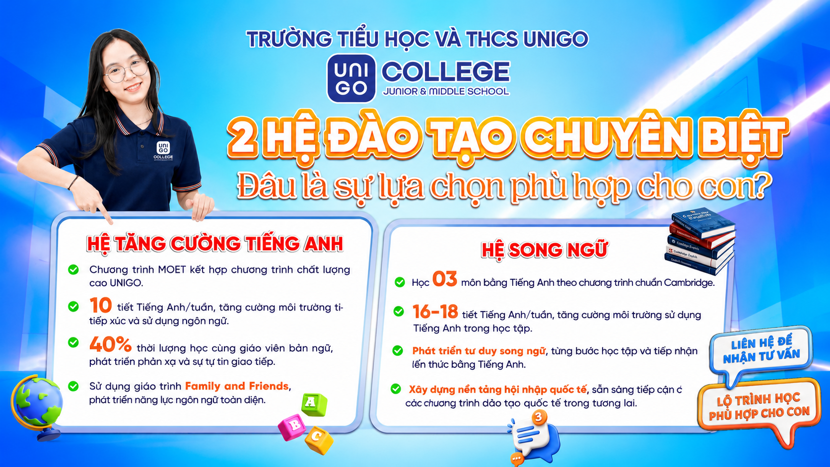 ĐÂU LÀ LỘ TRÌNH HỌC TẬP PHÙ HỢP NHẤT CHO CON?